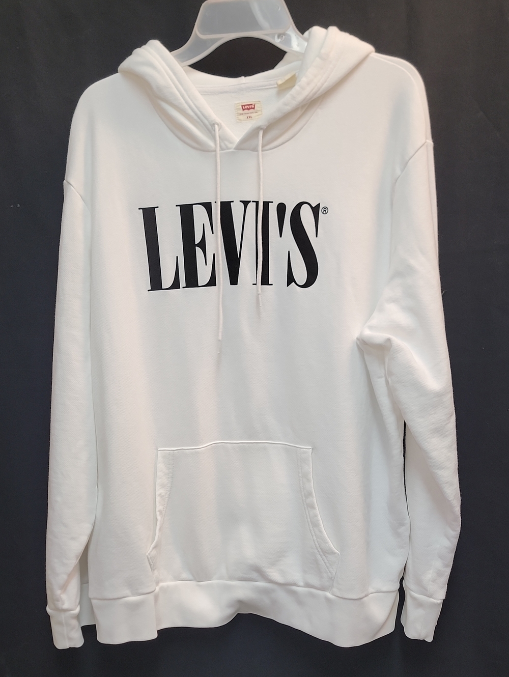 Levi's White Hoodie with Black Logo